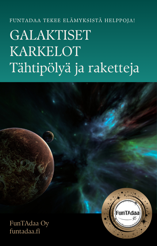 Galaktiset Karkelot täydellinen paketti – e-opas ja Canva-pohjat