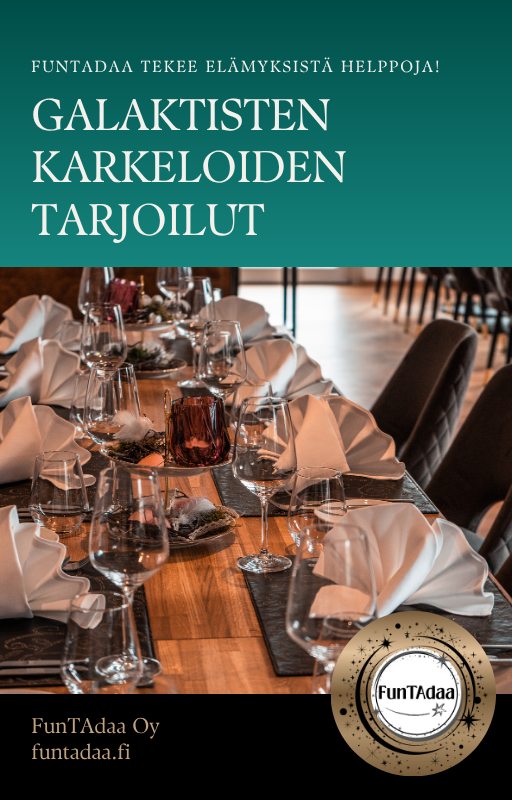 Galaktisten Karkeloiden tarjoilut – avaruushenkiset reseptit ja cocktailit
